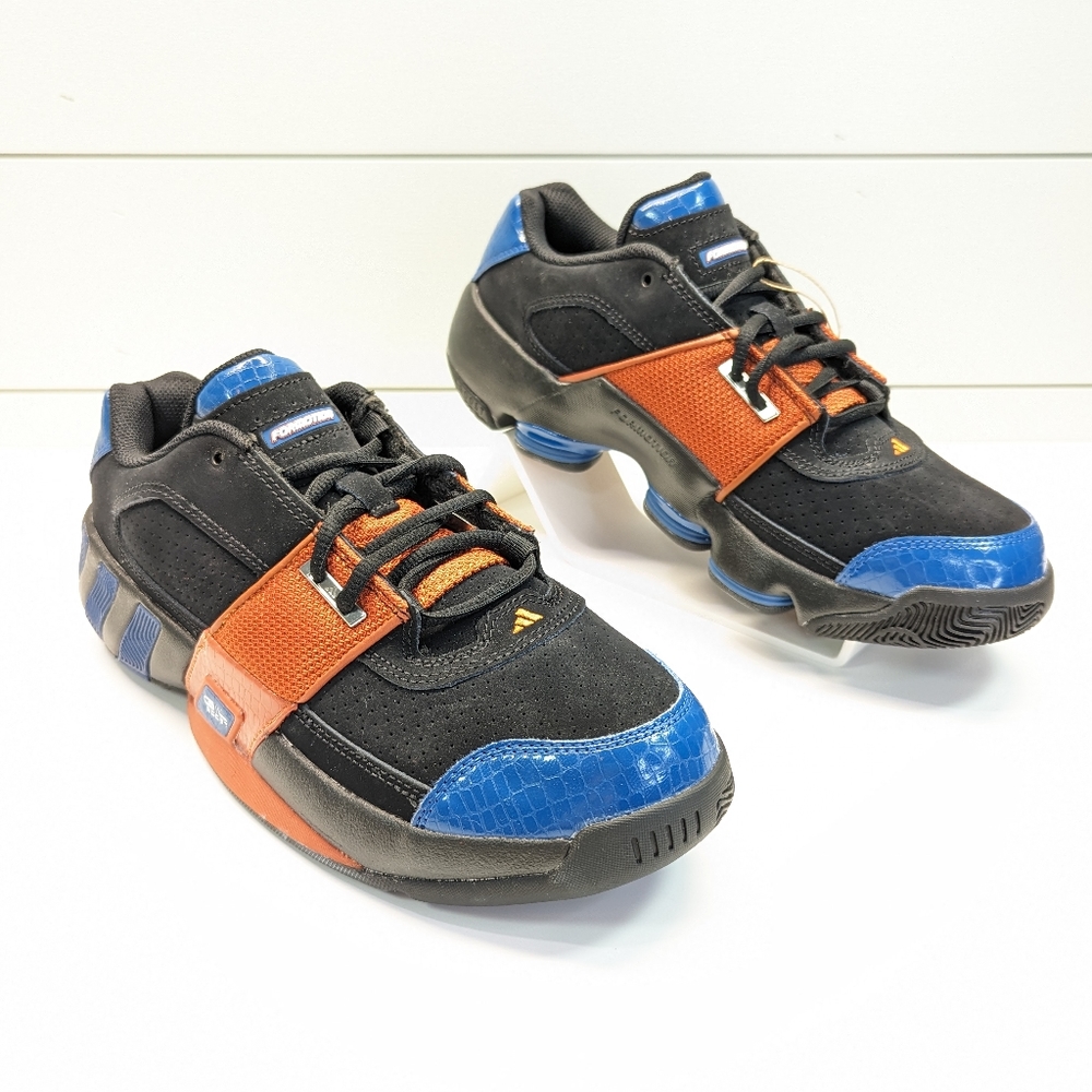 Adidas Agent Gil Zero Restomod Knicks Black Blue Basketball Sneakers sz Men's 9